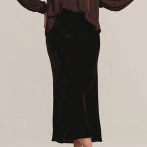 Velvet by Graham & Spencer Black Maxi Skirt